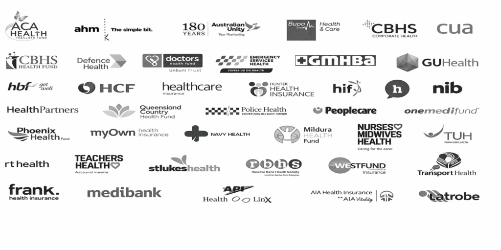 We accept all major Australian health funds, including Bupa, HCF, Medibank, ahm, HBF, Teachers Health and more